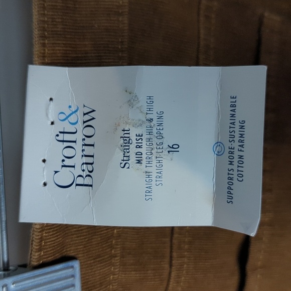 Croft & Barrow NWT Corduroy Pants - Picture 8 of 12